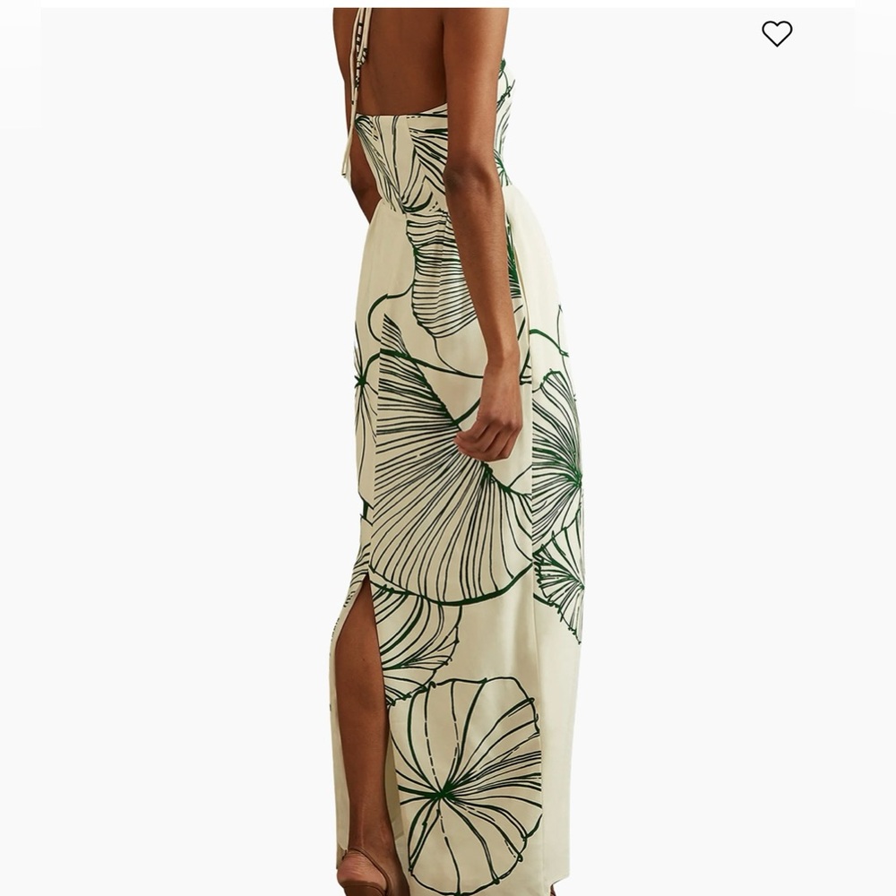 Reiss Palm Print Sophisticated Summer Dress